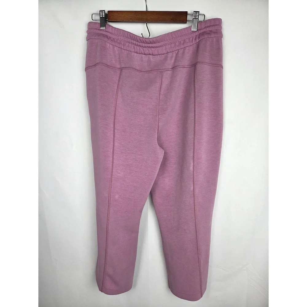 Lululemon Softstreme Cropped Pant 12 Velvet Dust High-Rise Straight Yoga LW6BZXS